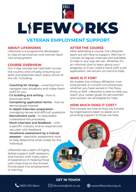 Lifeworks Courses - Veteran Employment Support